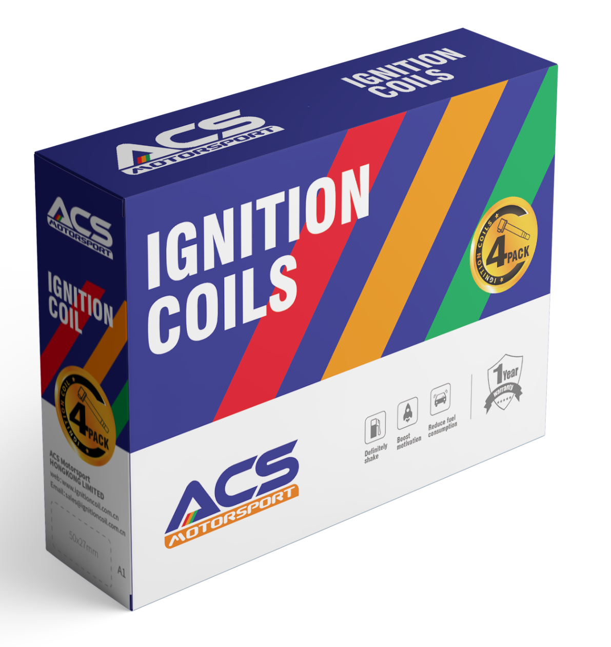 ACS MOTORSPORT Ignition Coil Fits for 1.8 L4 Toyota Corolla Matrix Celica Pontiac Vibe Chevy Prizm 2000 2001 2002 2003 2004 2005 2006 2007 2008 1.8L Replaces