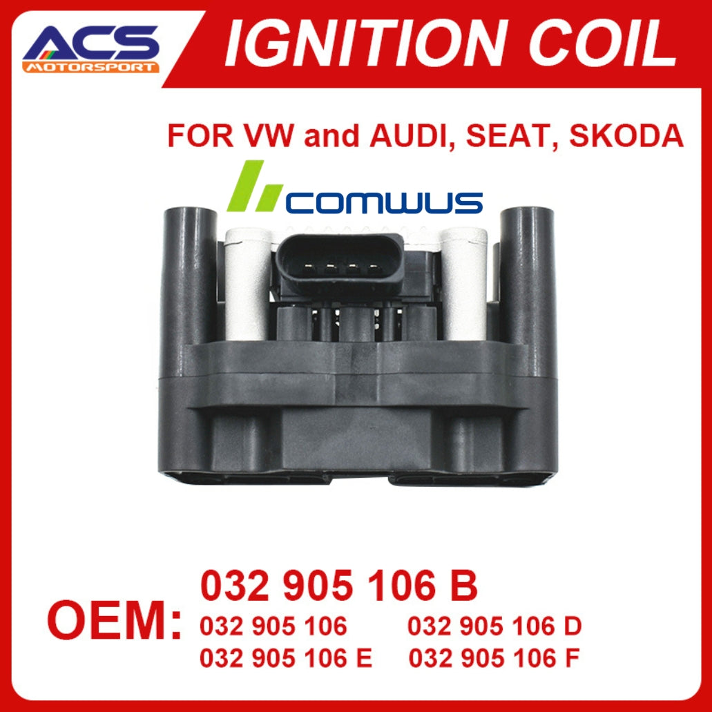 032905106B Ignition Coil Igniter Suitable For VW Jetta Golf Audi Skoda 032905106
