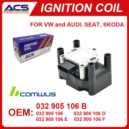 032905106B Ignition Coil Igniter Suitable For VW Jetta Golf Audi Skoda 032905106