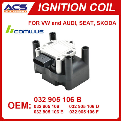 032905106B Ignition Coil Igniter Suitable For VW Jetta Golf Audi Skoda 032905106